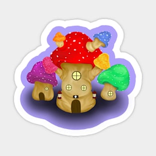 Mushroom Homes Sticker